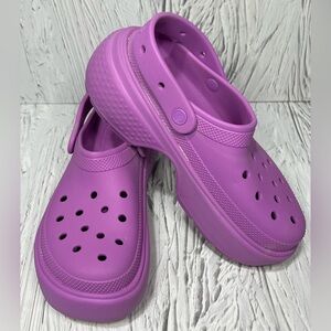Unisex Crocs Stomp Clog Purple 209347 Comfortable Sandal Slip on M9 / W11